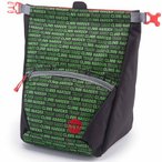 Moon Climbing Bouldering Chalk Bag, Climb Hard, black/green