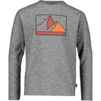 Bergzeit Basics Meru Carlton B  Kinder  Longsleeves grau Größe 116 Trekking  E