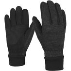 Bergzeit Basics Meru Nuuk   Fingerhandschuhe schwarz Größe XS Trekking  Winddi