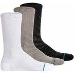 STANCE Unisex Socken, 3er Pack - Run Light Tab Crew, Logo, Performance Socken, C