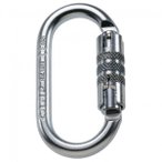 C.A.M.P. - Oval Pro 2 Lock - Stahlkarabiner grau