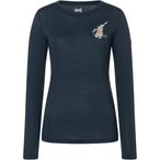 Super.Natural Lil Ski Bunny  Damen  Longsleeves Merino blau Größe S Trekking  