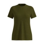ODLO Damen T-Shirts/Tanks ku.Arm Da MERINO TENCEL PLAIN TEE, Größe L in Grün