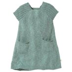 disana - Kid's Leinen-Strickkleid - Kleid Gr 110/116 türkis