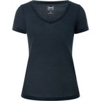 Super.Natural Sierra140 V Neck  Damen  Kurzarm Unterhemden beige Größe XS Trek