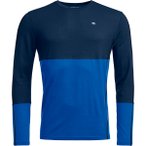 Ortovox Herren 185 Rock'N'Wool Longsleeve (Größe L, blau)