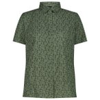 CMP - Women's Shortsleeve Shirt with Pattern - Bluse Gr 34 oliv