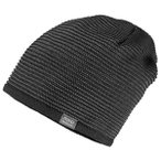 maximo - Kid's Beanie Middle - Sturmhaube Gr 55-57 cm schwarz/grau