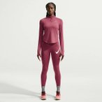 NIKE Damen T-Shirt W NK TEMPO DF HZ TP, Größe M in Weiß