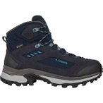 LOWA Damen Trekkingstiefel CORVARA GTX MID WS, Größe 39 ½ in Blau