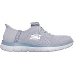 SKECHERS Damen Slipper SUMMITS-NEW DAILY, Größe 41 in Silber