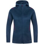 JAKO Damen Freizeitjacke Challenge mit Kapuze, Größe 40 in Blau