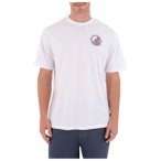 Hurley - Tee S/S Printing Press Enjoy - T-Shirt Gr L weiß