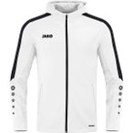 JAKO Kinder Kapuzensweat Kapuzenjacke Power, Größe 128 in Weiß