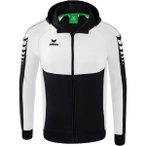 ERIMA Herren Six Wings Trainingsjacke mit Kapuze, Größe S in Pink
