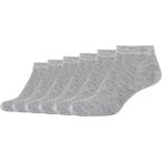 CAMANO Damen Socken Online Women silky feeling Sneaker 6p, Größe 35-38 in Grau