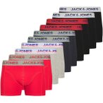 JACK AND JONES JACK&JONES Herren Boxershorts, 10er Pack - JACJADON SOLID TRUNKS 