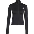 ADIDAS Damen Rolli Workout Essentials Zip Through 3-Streifen, Größe S in Schwa