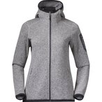 Bergans Kamphaug Knitted Women's Hoodie chalk/sand/XS