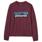 Patagonia - Kid's L/S P-6 Logo T-Shirt - Pullover Gr M rot