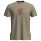 Icebreaker - Merino 150 Tech Lite S/S Tee Bear Catch - Merinoshirt Gr M beige