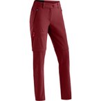 Maier Sports Nata Zip Loop Zip Off Hose Damen  Zip-Hosen rot Größe XL Camping 