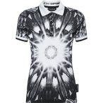 PLEIN SPORT Poloshirt OPTICAL FLOWER, Größe XS in Schwarz