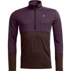 Ortovox 185 Rock'N'Wool Zip  Herren  Langarm Unterhemden lila Größe XXL   Haut