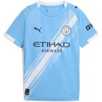 PUMA Kinder Shirt MCFC Home Jersey Replica Jr 25/26, Größe 176 in Blau
