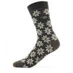Ivanhoe of Sweden - Women's Wool Sock Snowflake - Merinosocken 35-38 grau