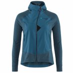 Klättermusen Women's Hugin Zip Hoodie Midlayer Jacket, L, monkshood blue