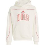 ADIDAS Kinder Kapuzensweat STADIUM HOODY MIT SCHRIFTZUG, Größe 128 in Weiß