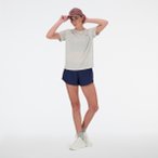 New Balance Athletics Damen Laufshirt ( Hellgrau L Größe,)