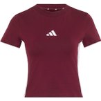 adidas Essentials 3-Stripes Damen T-Shirt ( Dunkelrot S)