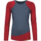 Grüezi Bag Phillippa WoodWool  Damen  Longsleeves Merino blau Größe M Trekkin