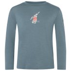super.natural - Kid's Bunny L/S - Merinolongsleeve Gr 104 grau