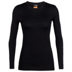 Icebreaker - Women's 200 Oasis L/S Crewe - Merinounterwäsche Gr L schwarz