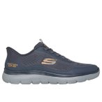 SKECHERS Herren Lifestyle-Sch. nieder He/Uni SUMMITS-LEYTER, Größe 42 in Schwa