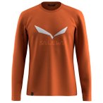 Salewa - Solidlogo Dry L/S Tee - Longsleeve Gr M rot