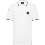 PLEIN SPORT Poloshirt, Größe L in Weiß