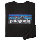 Patagonia - L/S P-6 Logo Responsibili-Tee - Longsleeve Gr M schwarz