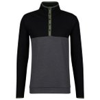 Stoic - Merino260 MMXX.Göteborg Snap - Merinopullover Gr M schwarz/grau