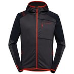 La Sportiva Existence Hoody Fleecejacke, S, carbon/cherry tomato