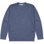 Mons Royale Herren Horizon Merino Crew Pullover (Größe XL, blau)