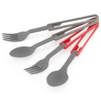 MSR - Folding Utensils 4-Pack - Besteck-Set Gr 20 x 4 x 1 cm grau/weiß