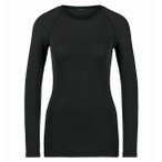 Odlo Performance Light Bl Top Crew Neck L/S W Damen ( Schwarz XL Größe,)