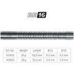 BULLS BULL'S Dartpfeil BE-16 Soft Dart Barrel, Größe ONE SIZE in Silber