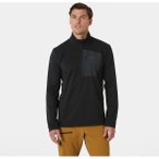 HELLY HANSEN Herren Unterjacke VERSALITE 1/2 ZIP FLEECE, Größe L in Schwarz
