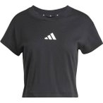 ADIDAS Damen Shirt Future Icons Small Logo Baby, Größe XXS in Schwarz