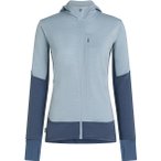 Icebreaker Merino Blend 300 RealFleece Descender Damen Hoodie ( Blau M)